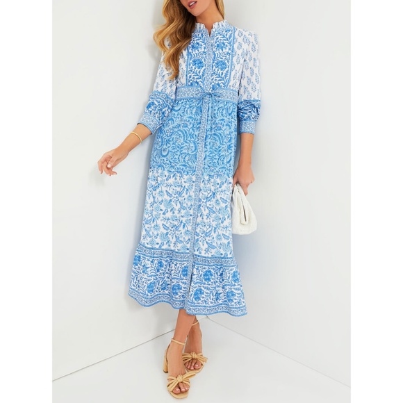 Pink City Prints Dresses & Skirts - NWT PINK CITY PRINTS Ocean Mix Gemma Dress XS